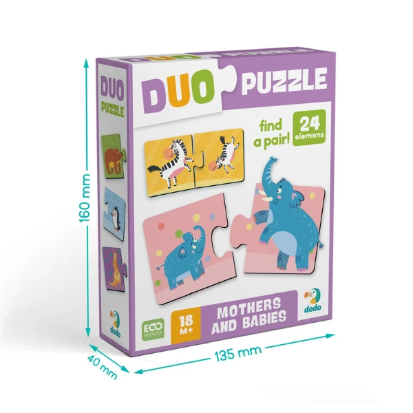 Puzzle duo "mama și puiul", 24 elem. 5