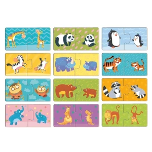 Puzzle duo "mama și puiul", 24 elem. Thumbnail 2