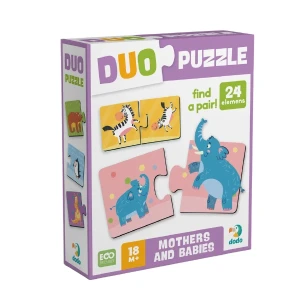 Puzzle duo "mama și puiul", 24 elem. Thumbnail 3