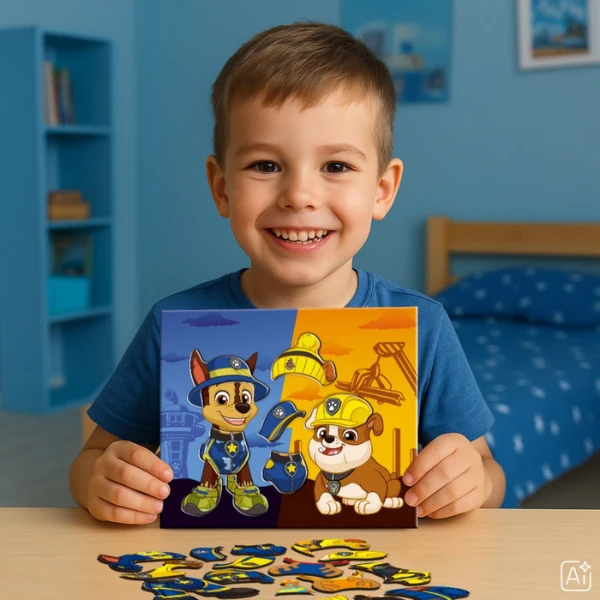 Joc magnetic de îmbrăcat "chase și rubble", seria patrula cățelușilor, 26 elem. 7
