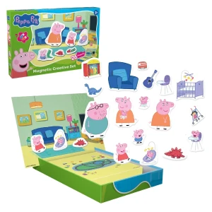Joc de dezvoltare cu tablă magnetică, seria purcelușa peppa, 26 elem.