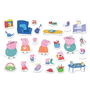 Joc de dezvoltare cu tablă magnetică, seria purcelușa peppa, 26 elem. Thumbnail 2