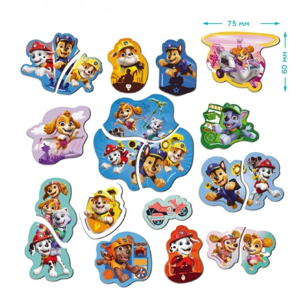 Set magneți "căţeluşi salvatori", seria patrula cățelușilor, 20 elem. 4