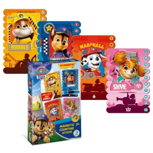 Bețișoare magnetice de numărat "eroii salvatori", seria patrula cățelușilor, 40 elem.