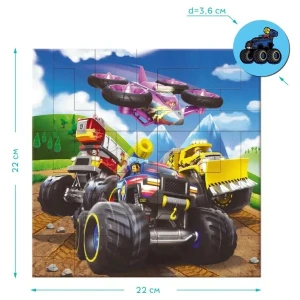 Puzzle magnetic "rescue wheels", seria patrula cățelușilor, 40 elem. Thumbnail 4