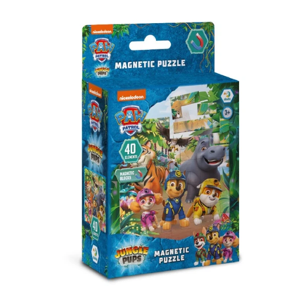 Puzzle magnetic "junglă", seria patrula cățelușilor, 40 elem. 3