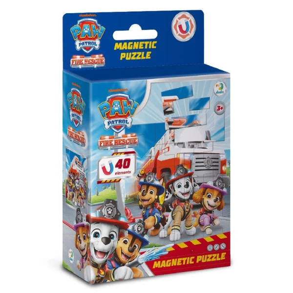 Puzzle magnetic "pompierii", seria patrula cățelușilor, 40 elem. 3