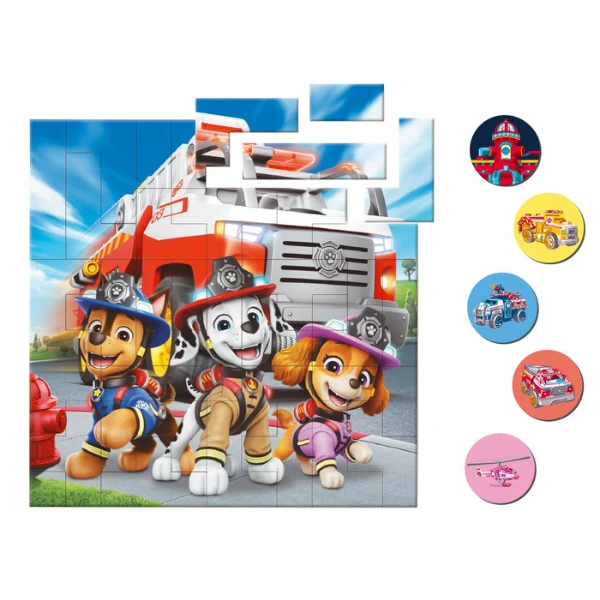 Puzzle magnetic "pompierii", seria patrula cățelușilor, 40 elem. 2