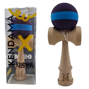 "kendama flippy x original", profesională, 7 х 6 х 18 cm, ața 35 cm, mov-albastru