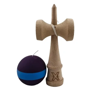"kendama flippy x original", profesională, 7 х 6 х 18 cm, ața 35 cm, mov-albastru Thumbnail 5