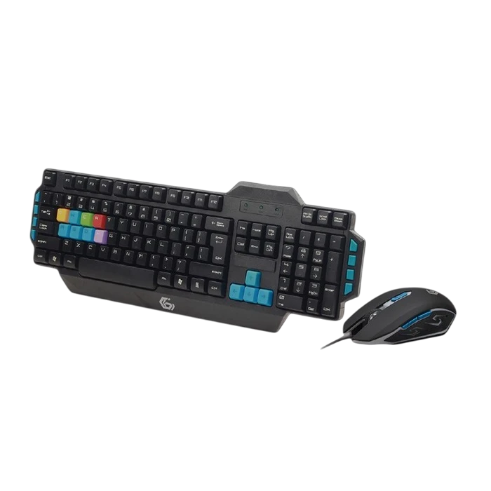 Клавиатура и мышь gembird kbs-umg-01-de, проводное, чёрный 4