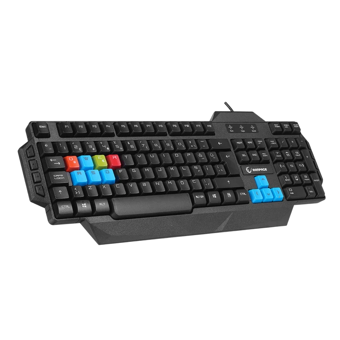 Клавиатура и мышь gembird kbs-umg-01-de, проводное, чёрный 3