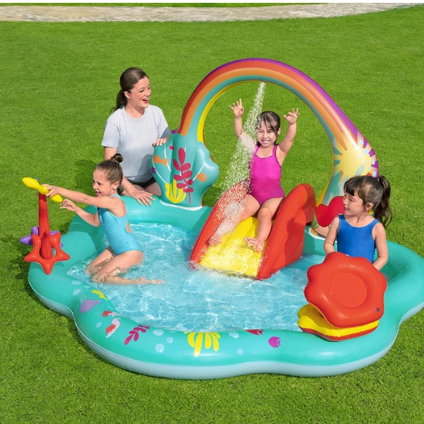 Bestway centrul de joc gonflabil "disney sirena", 221x193x140 cm, 2+ 5