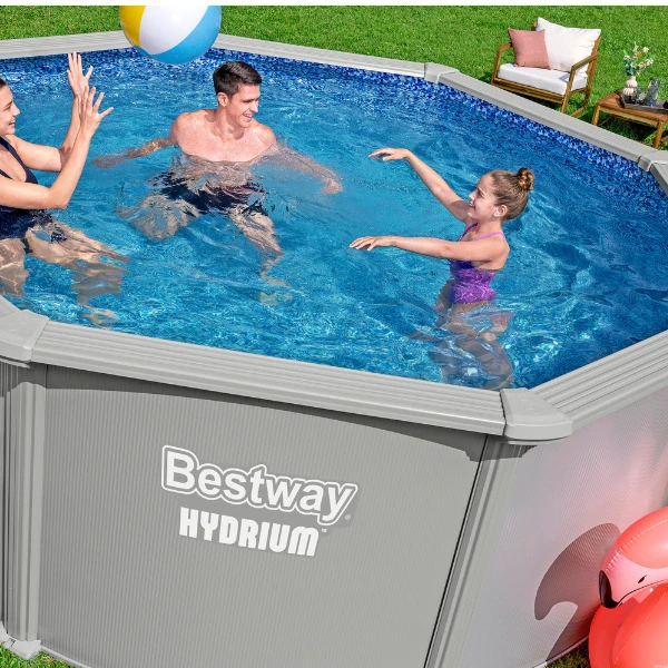 Bestway piscina hydrium 366 x 122cm, 10990 l, carcas metal 5