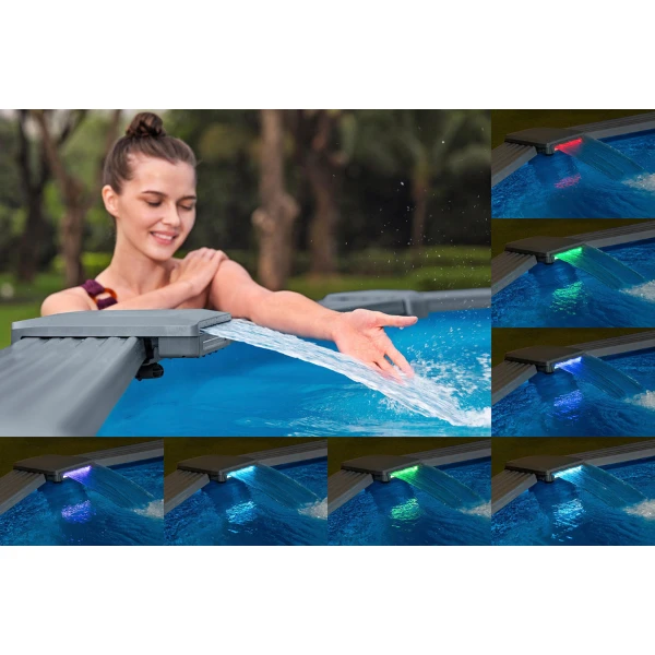 Bestway piscină hydrium 732x132 cm, 49200 l, carcas metal 7