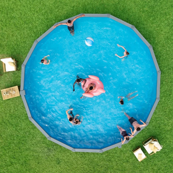 Bestway piscină hydrium 732x132 cm, 49200 l, carcas metal 12