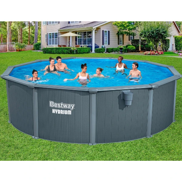 Bestway piscină hydrium 488x132 cm, 21490 l, carcas metal 7