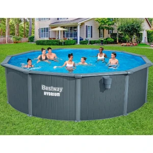 Bestway piscină hydrium 488x132 cm, 21490 l, carcas metal Thumbnail 7