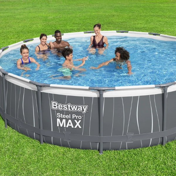 Bestway piscină steel pro max  457x107 cm, 14970l, cadru metalic, led 9