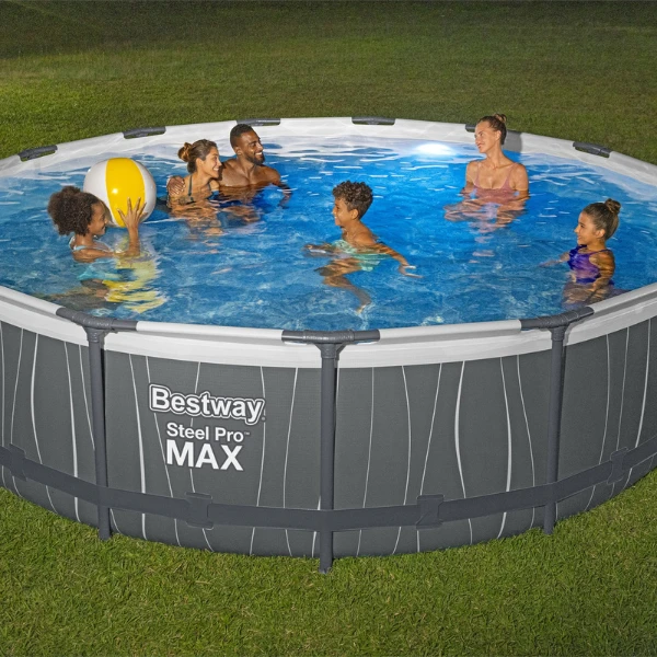 Bestway piscină steel pro max  457x107 cm, 14970l, cadru metalic, led 11