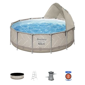 Bestway piscina steel pro max 396x107 cm, 11133l, cadru metalic