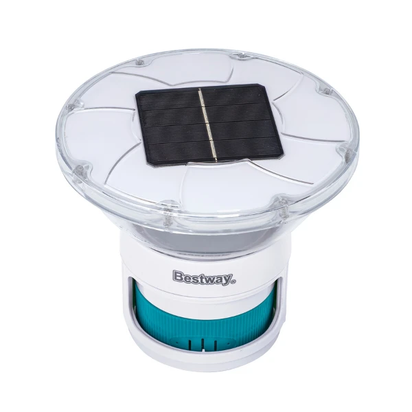 Bestway dozator plutitor cu led pentru tablete, pe bază de energie solară solarglow, 7,6 cm 2