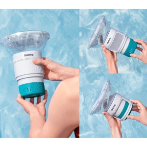 Bestway dozator plutitor cu led pentru tablete, pe bază de energie solară solarglow, 7,6 cm Thumbnail 4