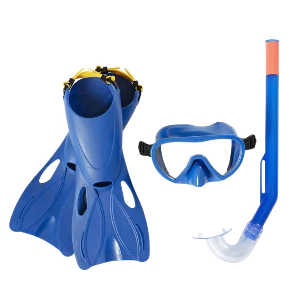 Bestway set de înot (labe, mască, snorkel), 2 culori 2