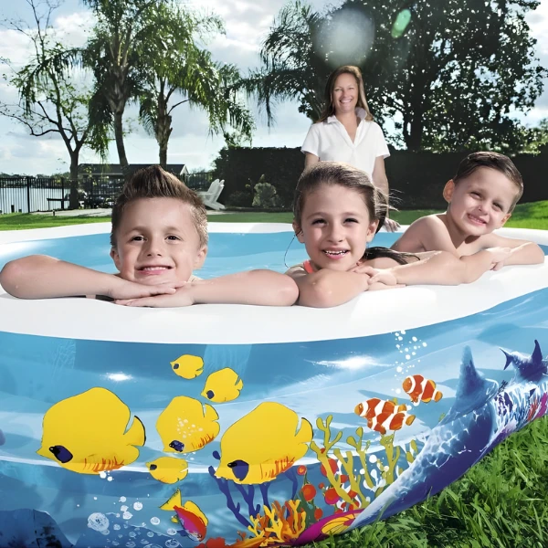 Bestway piscină gonflabilă pentru copii “lumea subacvatică” 262x157x46cm, 544l 5