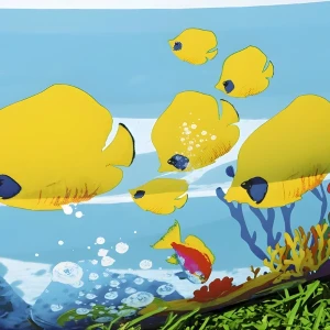 Bestway piscină gonflabilă pentru copii “lumea subacvatică” 262x157x46cm, 544l Thumbnail 4