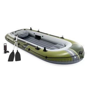 Intex barca gonflabilă “seahawk 4” cu vâsle și pompă, 351x145x48 cm, până la 480kg