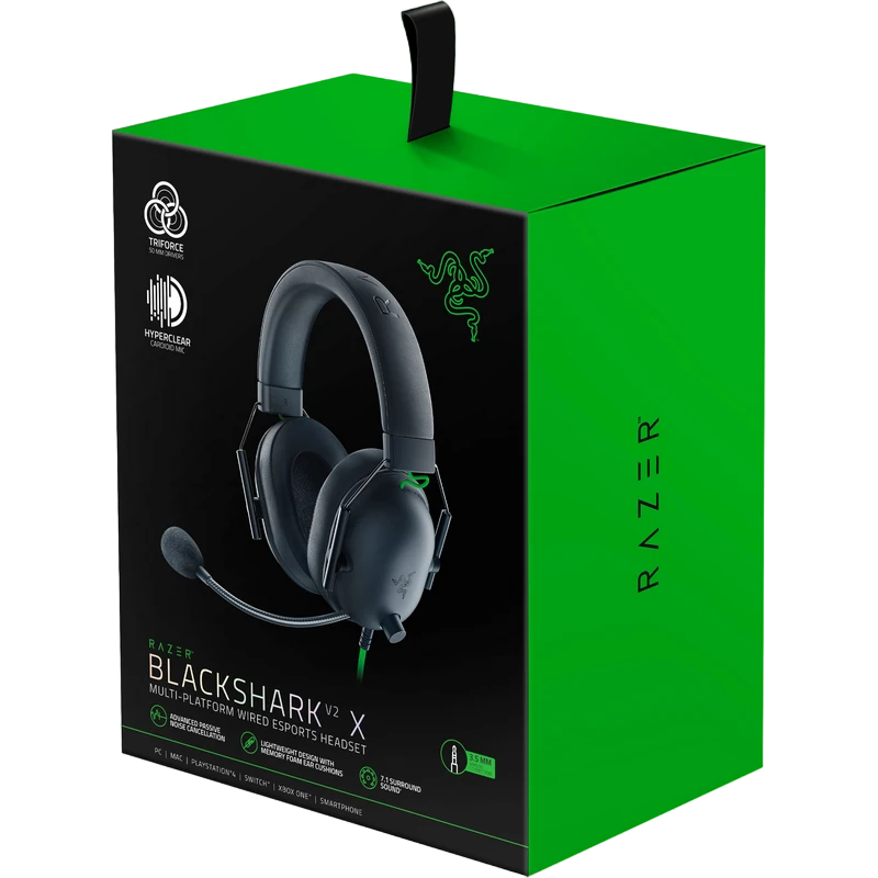 Căști razer blackshark v2 x, cu fir, negru 2