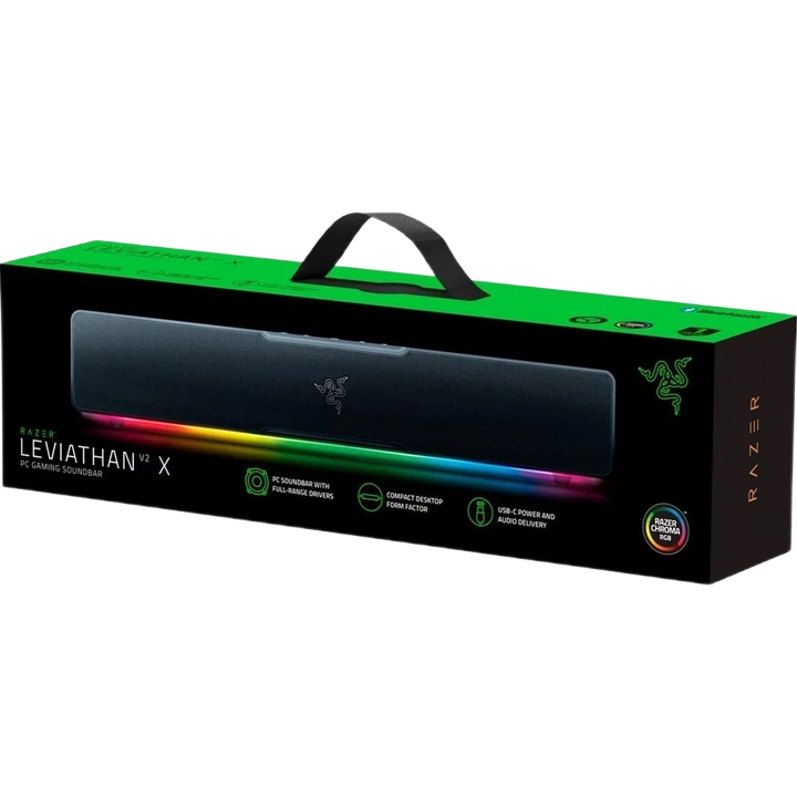 Soundbar razer leviathan v2 x, negru 2