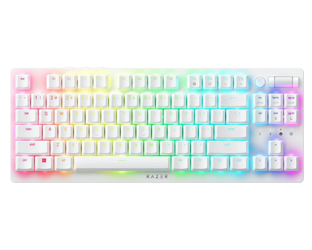 Клавиатура razer deathstalker v2 pro, беспроводное, белый 3