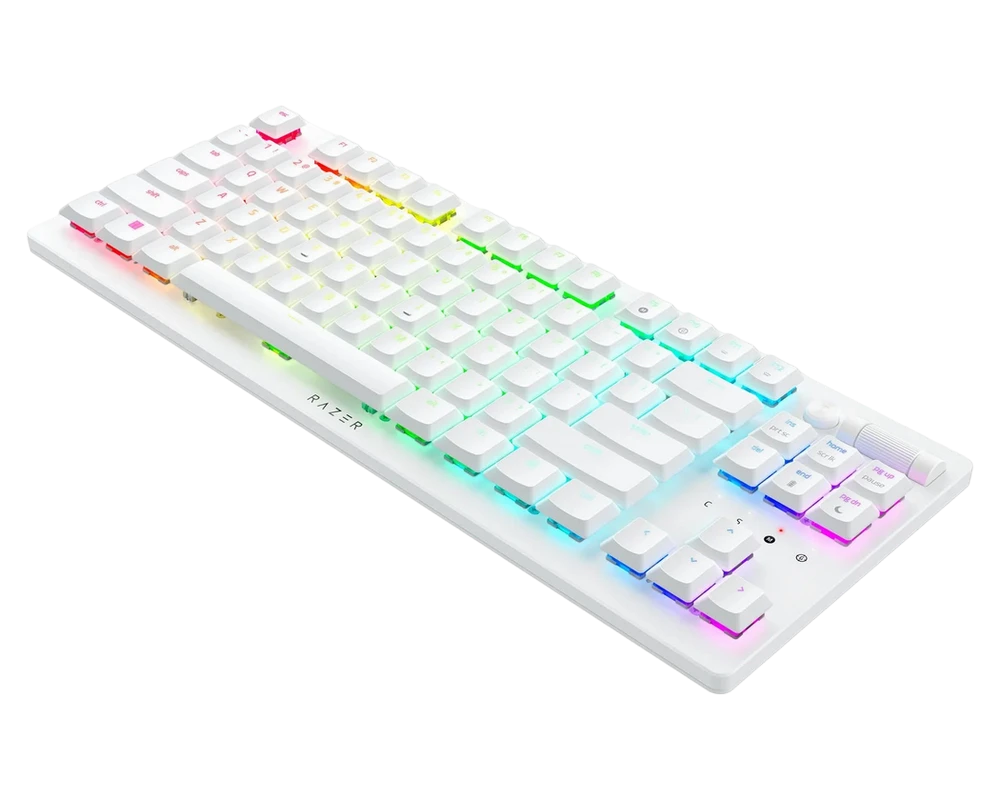 Клавиатура razer deathstalker v2 pro, беспроводное, белый 3