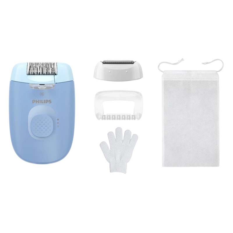Epilator philips bre247/00, albastru 2