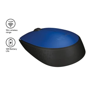 Беcпроводная мышь logitech m171, синий Thumbnail 6