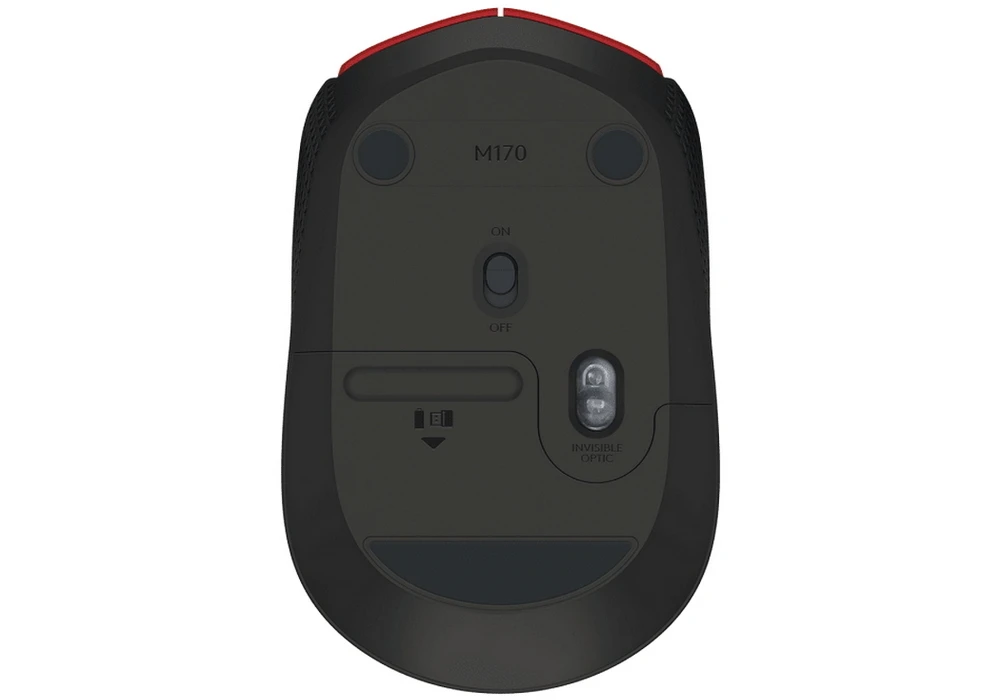 Беcпроводная мышь logitech m171, красный 3