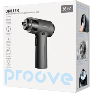 Многофункциональный набор электрических отверток proove driller 36 в1, серый Thumbnail 5