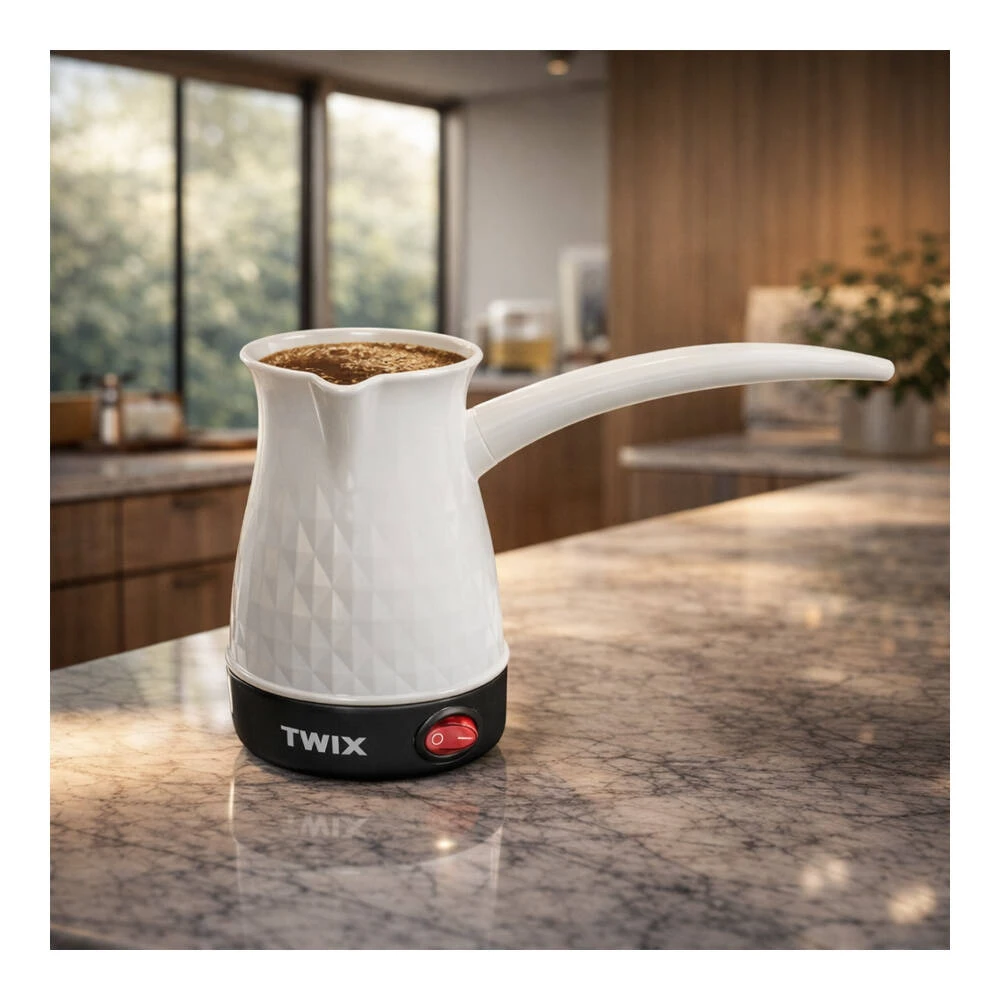 Set cafetieră geyser + ceainic electric twix (tcm-01 + hmkt10) 5