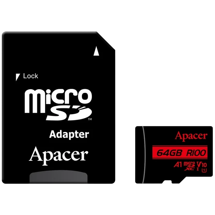 Card de memorie apacer microsdhc uhs-i u1 class 10, 64gb  3