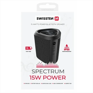 Boxa portabila swissten spectrum, bluetooth, 15w, negru Thumbnail 2