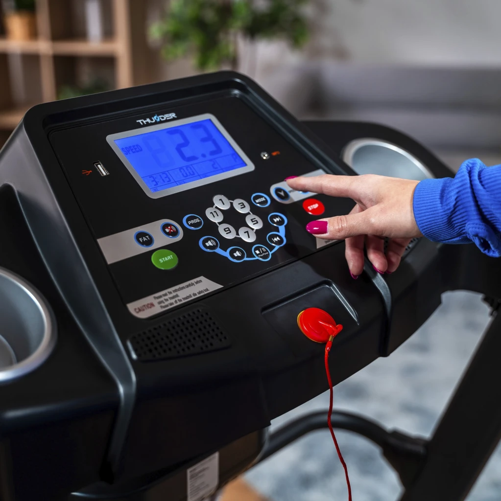 Banda de alergare electrica thunder icon-d-black 6