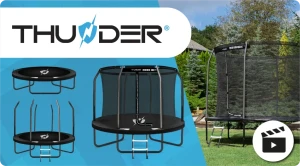 Детский садовый батут thunder inside elite 8ft (244см) black Thumbnail 5