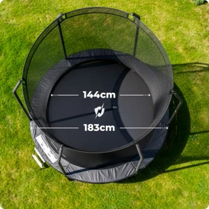 Детская садовая батут thunder inside elite 6ft (183 см) black Thumbnail 4