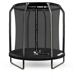 Trambulina de grădină pentru copii thunder inside elite 4,5ft (140cm) black