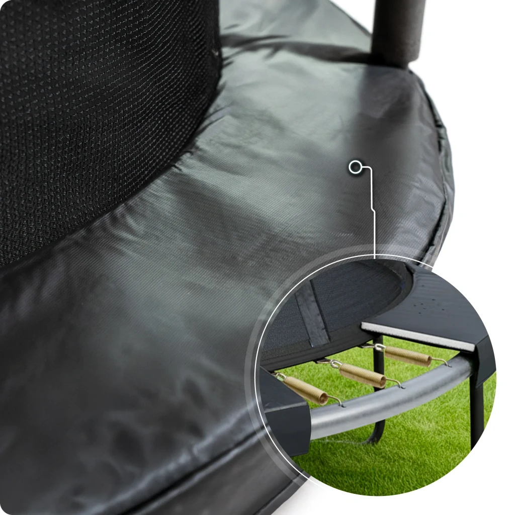 Trambulina de grădină pentru copii thunder inside elite 4,5ft (140cm) black 7
