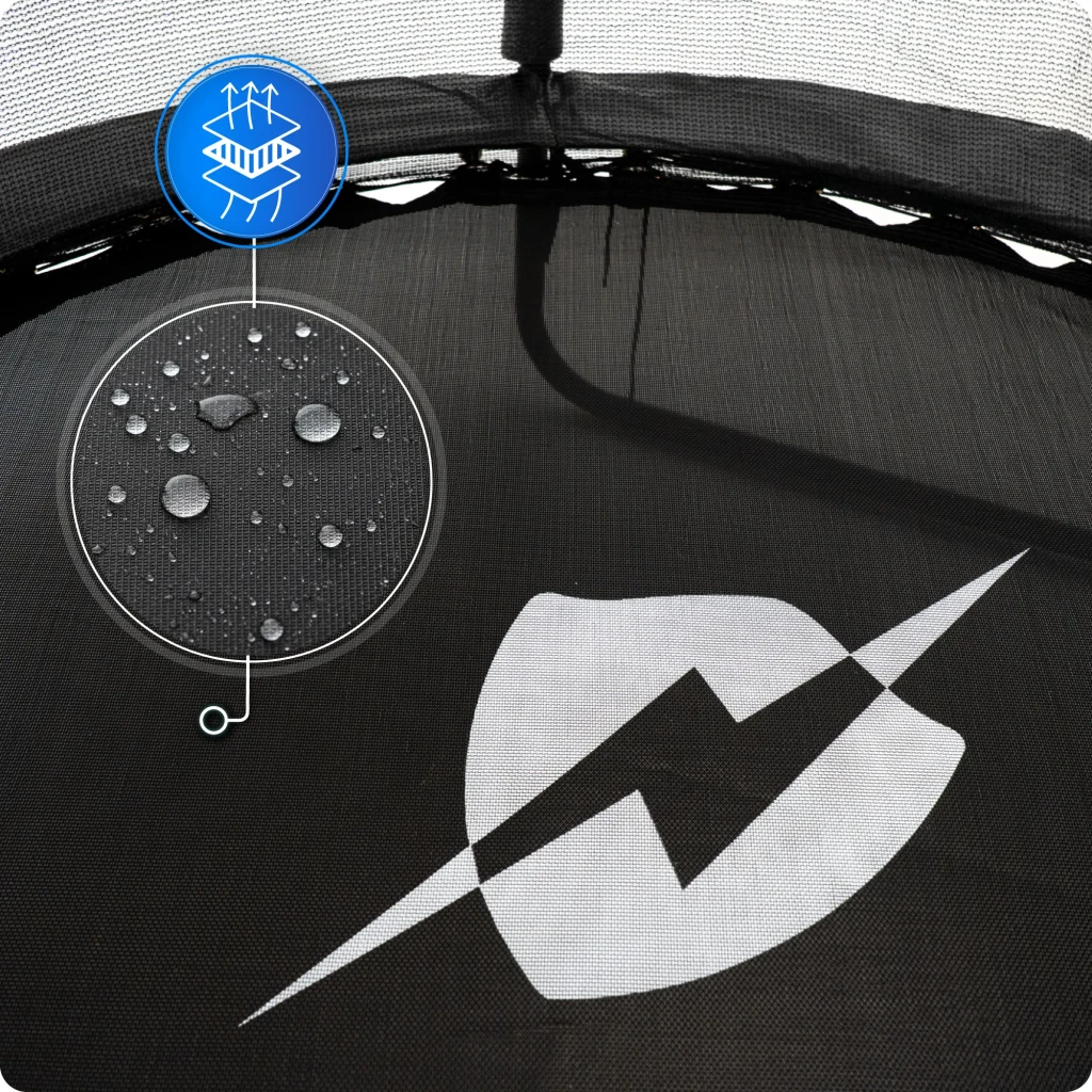 Trambulina de grădină pentru copii thunder inside elite 4,5ft (140cm) black 9