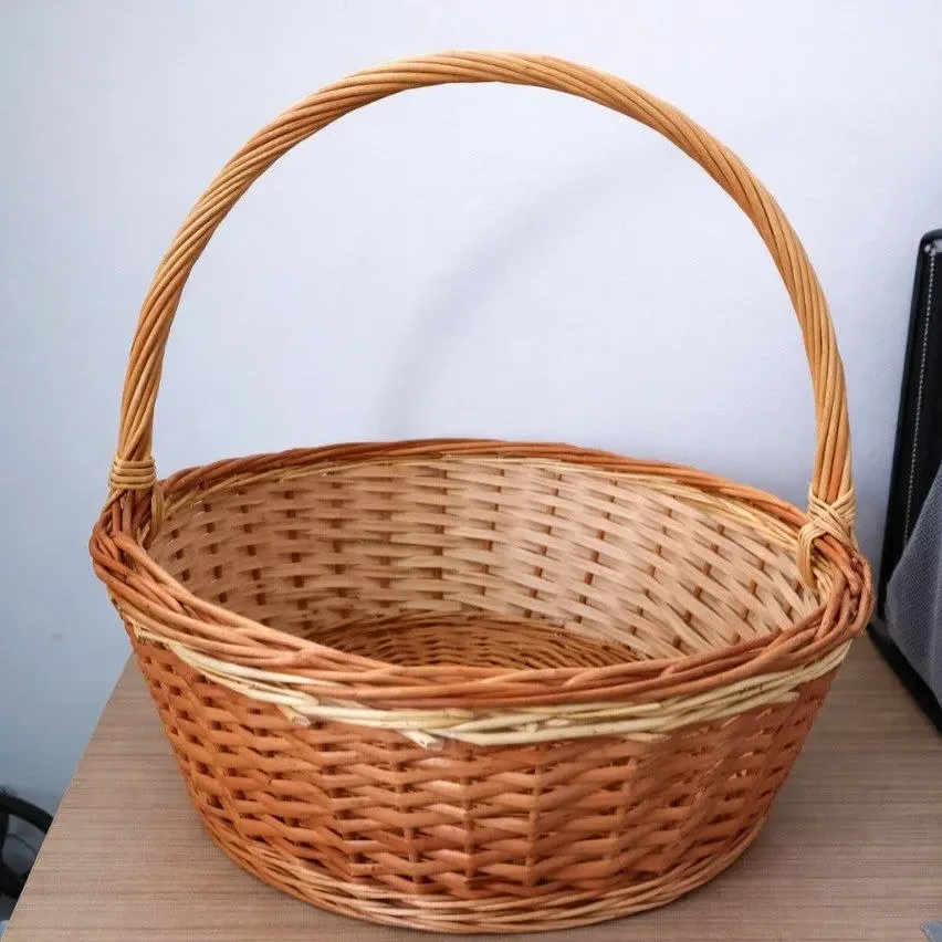 Coș cafeniu din viță de vie cu toartă 44cm 2