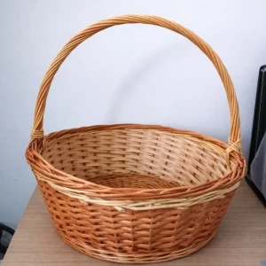 Coș cafeniu din viță de vie cu toartă 44cm Thumbnail 2